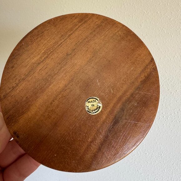 Vintage Carved Wood Flower Arrangement - Picture 7 of 8